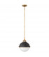 Hinkley Fletcher 2 Light Pendant Aged Zinc with Heritage Brass-1