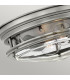 Hinkley Hadrian 2 Light Flush Mount Antique Nickel with Glass IP44-2