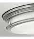 Hinkley Hadrian 2 Light Flush Mount Antique Nickel with Opal Glass IP44-3