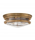 Hinkley Hadrian 2 Light Flush Mount Brushed Bronze with Glass IP44-1