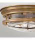 Hinkley Hadrian 2 Light Flush Mount Brushed Bronze with Glass IP44-2