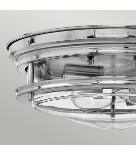 Hinkley Hadrian 2 Light Flush Mount Chrome with Glass IP44-2