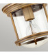 Hinkley Hadrian 1 Light Flush Mount Brushed Bronze with Glass IP44-2