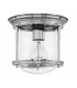 Hinkley Hadrian 1 Light Flush Mount Chrome with Glass IP44-1