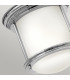 Hinkley Hadrian 1 Light Flush Mount Chrome with Opal Glass IP44-3