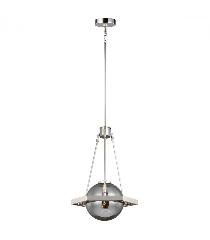 Feiss Harper 1 Light Pendant Polished Nickel-1