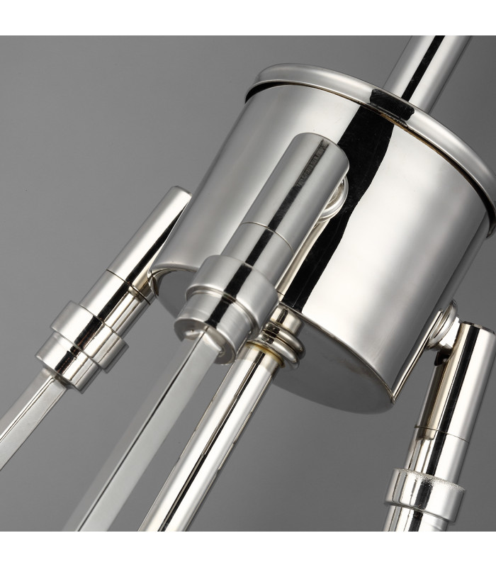 Feiss Harper 1 Light Pendant Polished Nickel-3