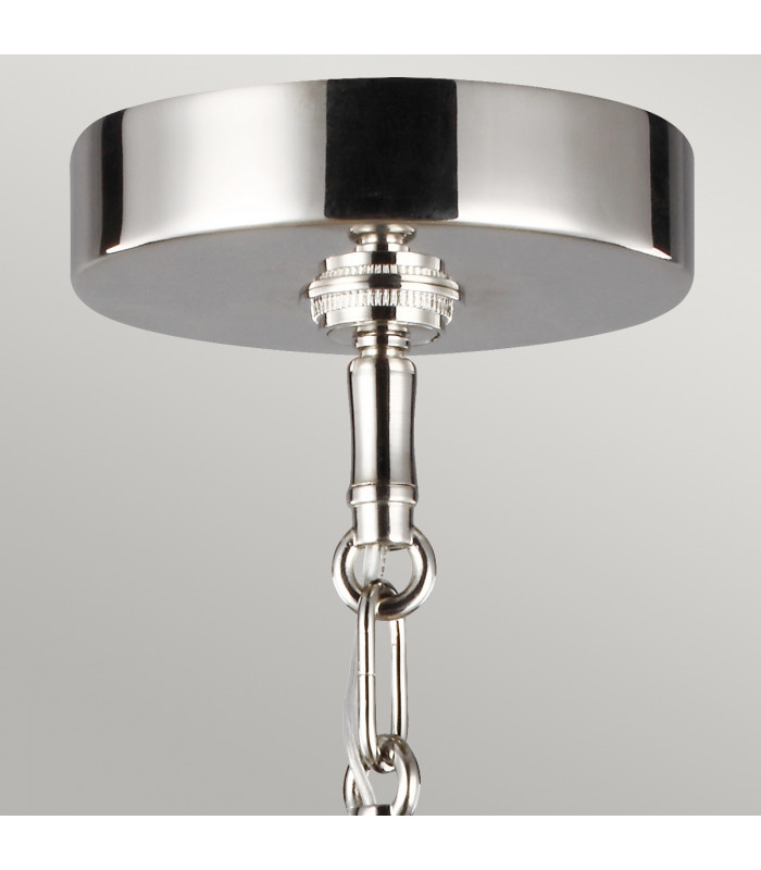 Feiss Harper 1 Light Pendant Polished Nickel-5