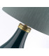 Havering 1 Light Table Lamp Azure-Turquoise with Aged Brass-3