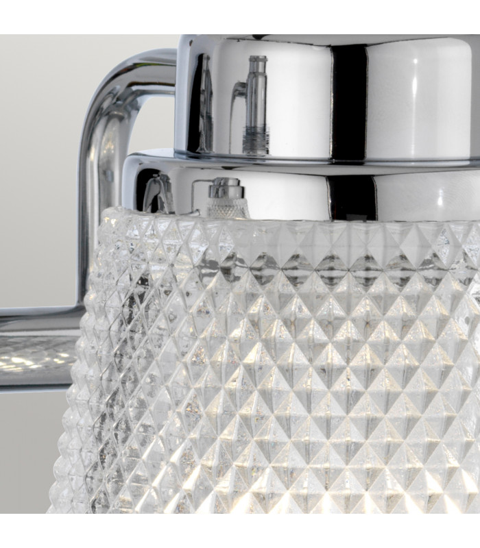 Hudson 2 Light Wall Light Polished Chrome IP44-4