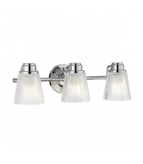 Hudson 3 Light Wall Light Polished Chrome IP44-1
