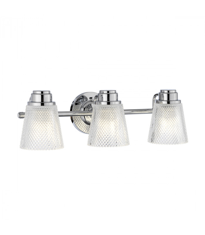 Hudson 3 Light Wall Light Polished Chrome IP44-1