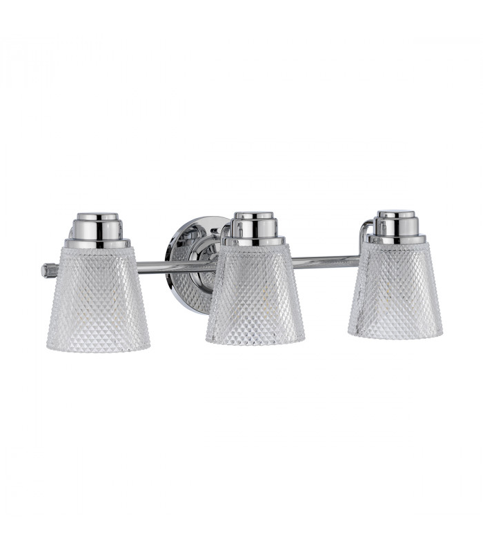 Hudson 3 Light Wall Light Polished Chrome IP44-2