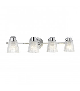 Hudson 4 Light Wall Light Polished Chrome IP44-1
