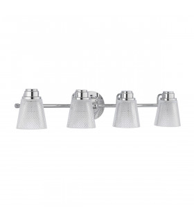 Hudson 4 Light Wall Light Polished Chrome IP44-2