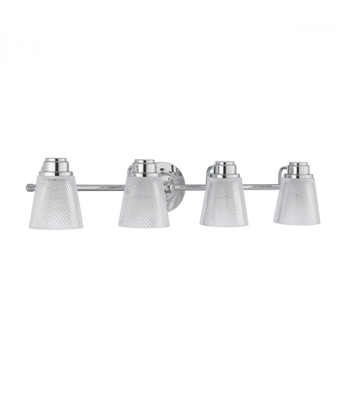 Hudson 4 Light Wall Light Polished Chrome IP44-2