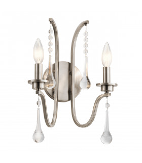 Kichler Karlee 2 Light Wall Light Classic Pewter-1