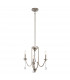 Kichler Karlee 3 Light Chandelier Classic Pewter-1