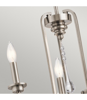 Kichler Karlee 3 Light Chandelier Classic Pewter-2