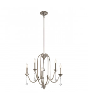 Kichler Karlee 5 Light Chandelier Classic Pewter-1