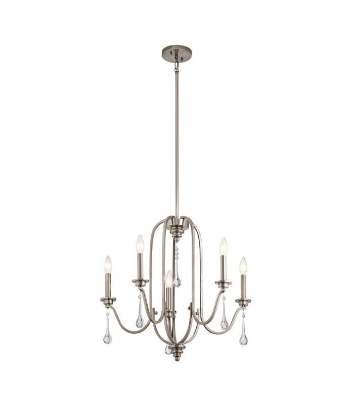 Kichler Karlee 5 Light Chandelier Classic Pewter-1