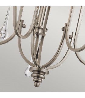 Kichler Karlee 5 Light Chandelier Classic Pewter-2