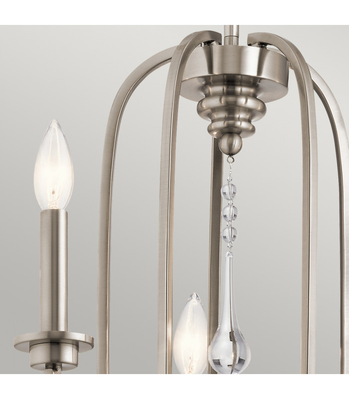 Kichler Karlee 5 Light Chandelier Classic Pewter-3