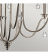 Kichler Karlee 9 Light Chandelier Classic Pewter-5