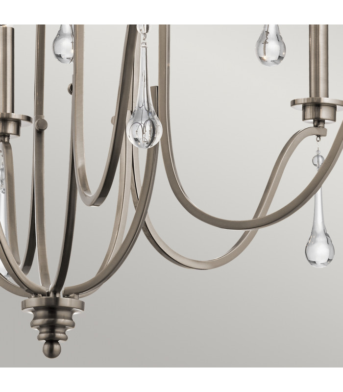 Kichler Karlee 9 Light Chandelier Classic Pewter-5