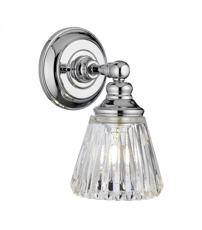 Keynes 1 Light Wall Light Polished Chrome IP44-1