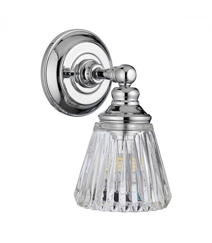 Keynes 1 Light Wall Light Polished Chrome IP44-2