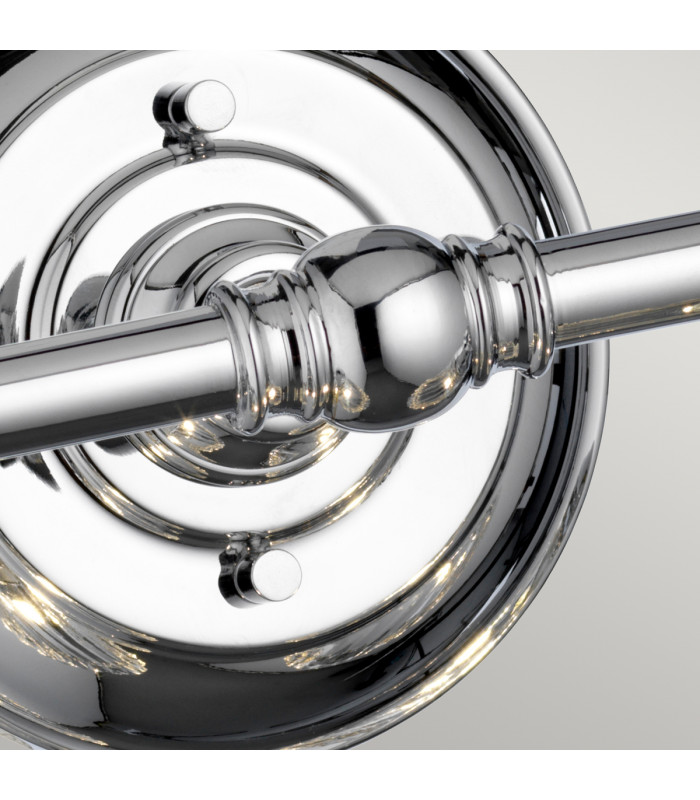 Keynes 2 Light Wall Light Polished Chrome IP44-4