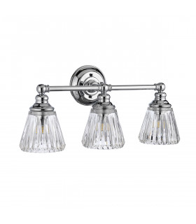 Keynes 3 Light Wall Light Polished Chrome IP44-2