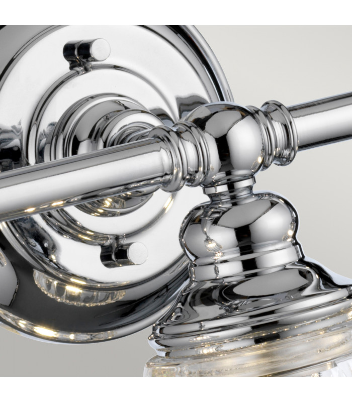 Keynes 3 Light Wall Light Polished Chrome IP44-3