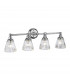 Keynes 4 Light Wall Light Polished Chrome IP44-1