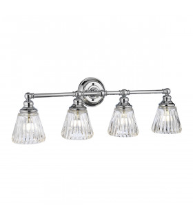 Keynes 4 Light Wall Light Polished Chrome IP44-1