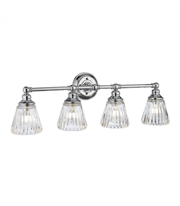 Keynes 4 Light Wall Light Polished Chrome IP44-1