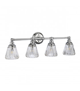 Keynes 4 Light Wall Light Polished Chrome IP44-2