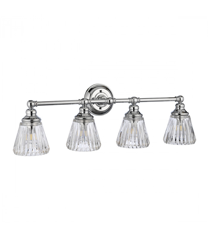 Keynes 4 Light Wall Light Polished Chrome IP44-2