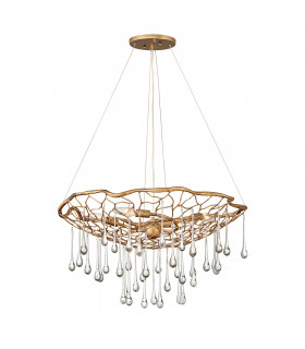 Lisa McDennon by Hinkley Laguna 4 Light Pendant Light Burnished Gold-1