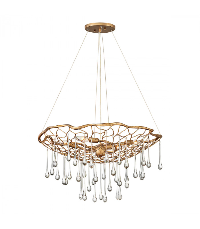 Lisa McDennon by Hinkley Laguna 4 Light Pendant Light Burnished Gold-1
