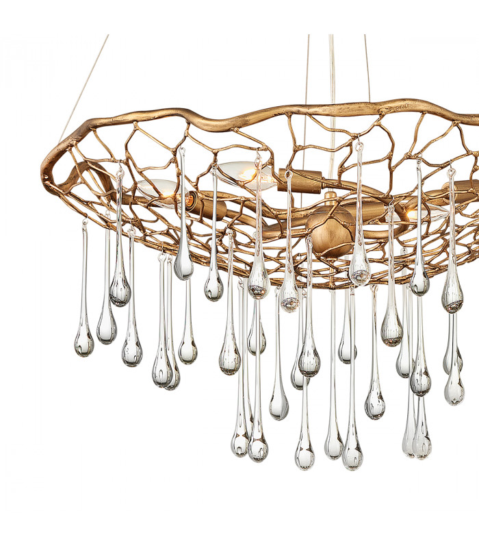 Lisa McDennon by Hinkley Laguna 4 Light Pendant Light Burnished Gold-2