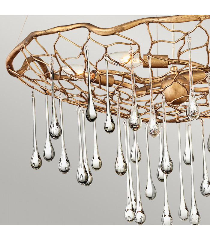 Lisa McDennon by Hinkley Laguna 4 Light Pendant Light Burnished Gold-4