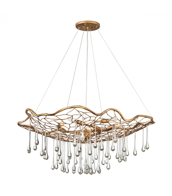 Lisa McDennon by Hinkley Laguna 6 Light Pendant Light Burnished Gold-1