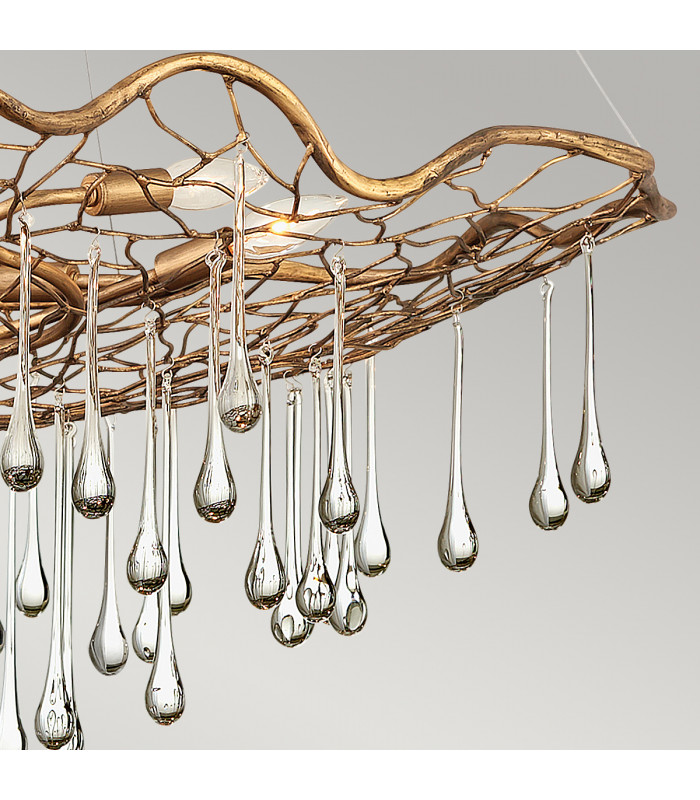 Lisa McDennon by Hinkley Laguna 6 Light Pendant Light Burnished Gold-4