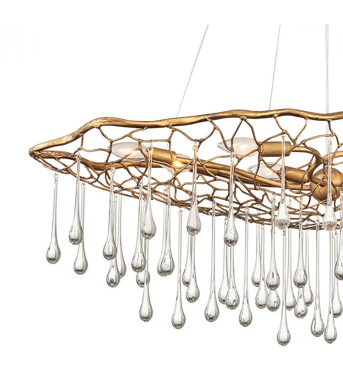 Lisa McDennon by Hinkley Laguna 8 Light Pendant Light Burnished Gold-2