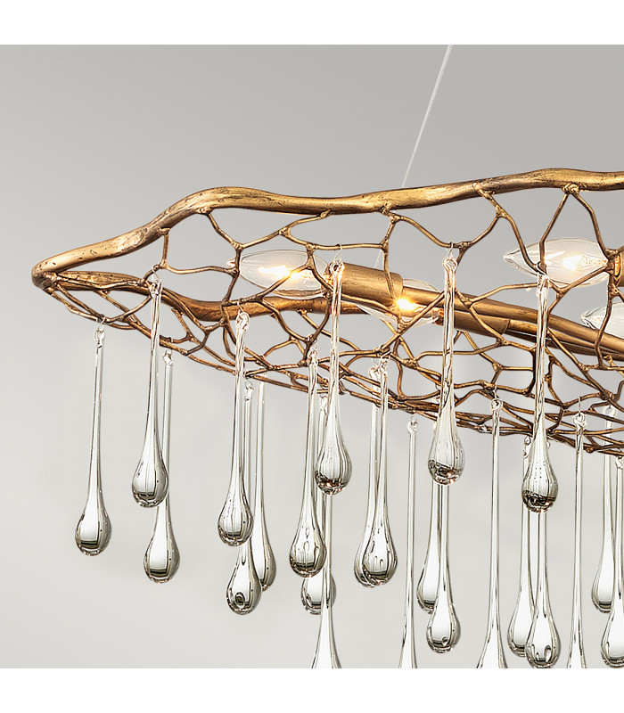 Lisa McDennon by Hinkley Laguna 8 Light Pendant Light Burnished Gold-4