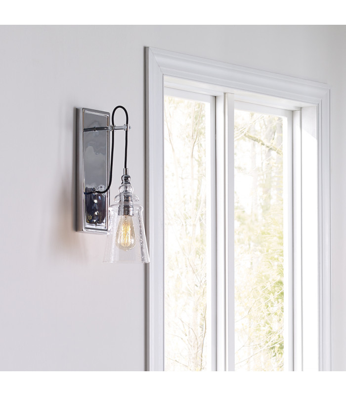 Feiss Loras 1 Light Wall Light Chrome-7