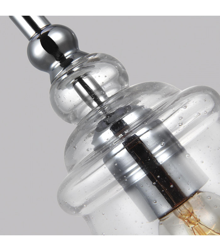 Feiss Loras 1 Light Mini Pendant Chrome-2