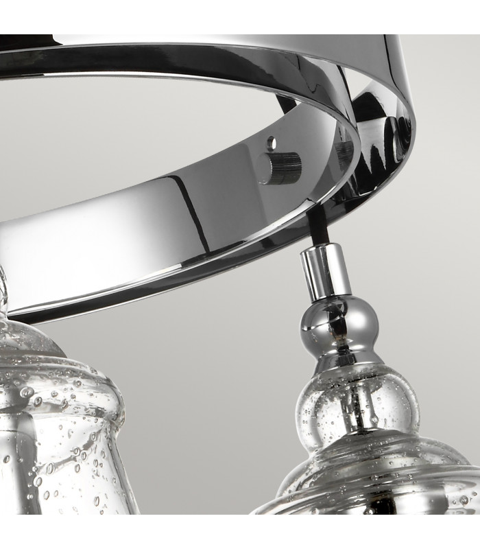 Feiss Loras 3 Light Chandelier Chrome-3